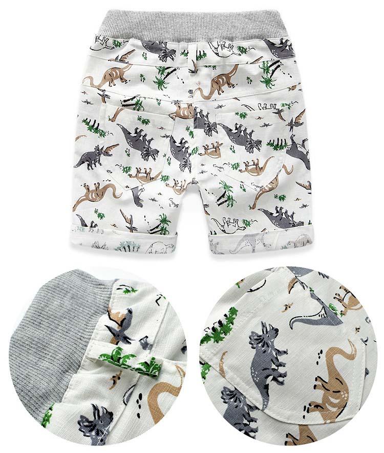 2020 fashion Baby Boys cheap beach dinosaur printed shorts