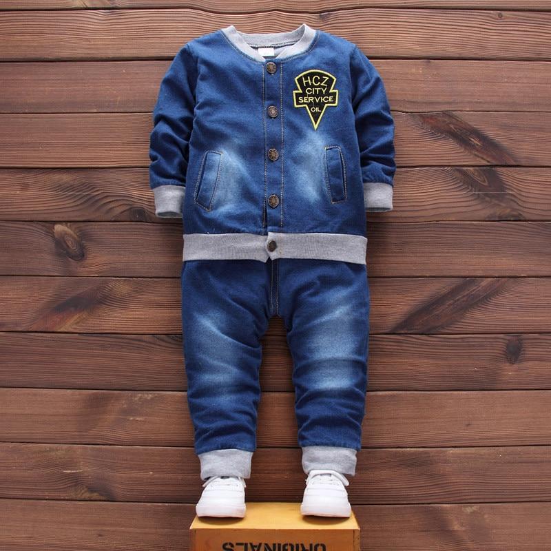 Fashion Denim Jacket Children Baby Boys Clothes