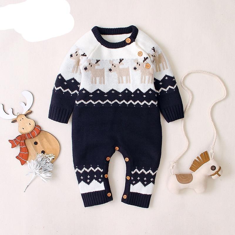 Baby Rompers Christmas Newborn Boys Girls Jumpsuits