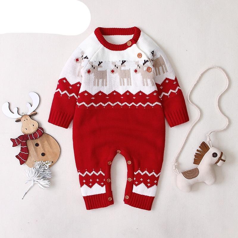 Baby Rompers Christmas Newborn Boys Girls Jumpsuits