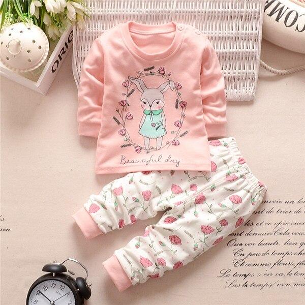 Baby Boys Girls Clothing Sets Suits Long-sleeved + Pants