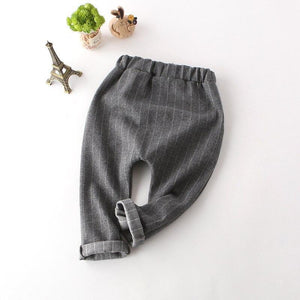 Boys Harem Pants Stripe Three Buttons